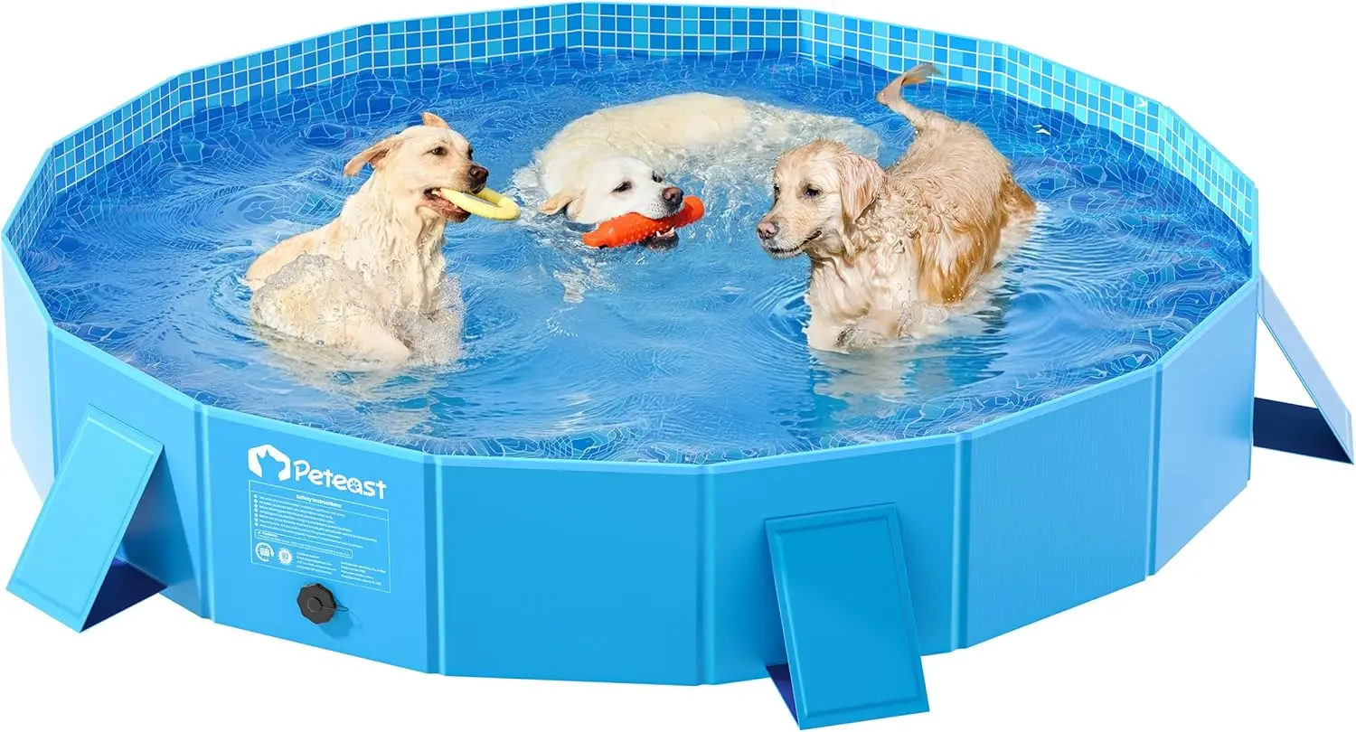 Foldable Dog Pool with Stable Side Support, Hard Plastic Shell, Portable Collapsible Pool for Pets and Kids, 71 in
Foldable Dog Pool with Stable Side Support, Hard Plastic Shell, Portable Collapsible Pool for Pets and Kids, 71 in