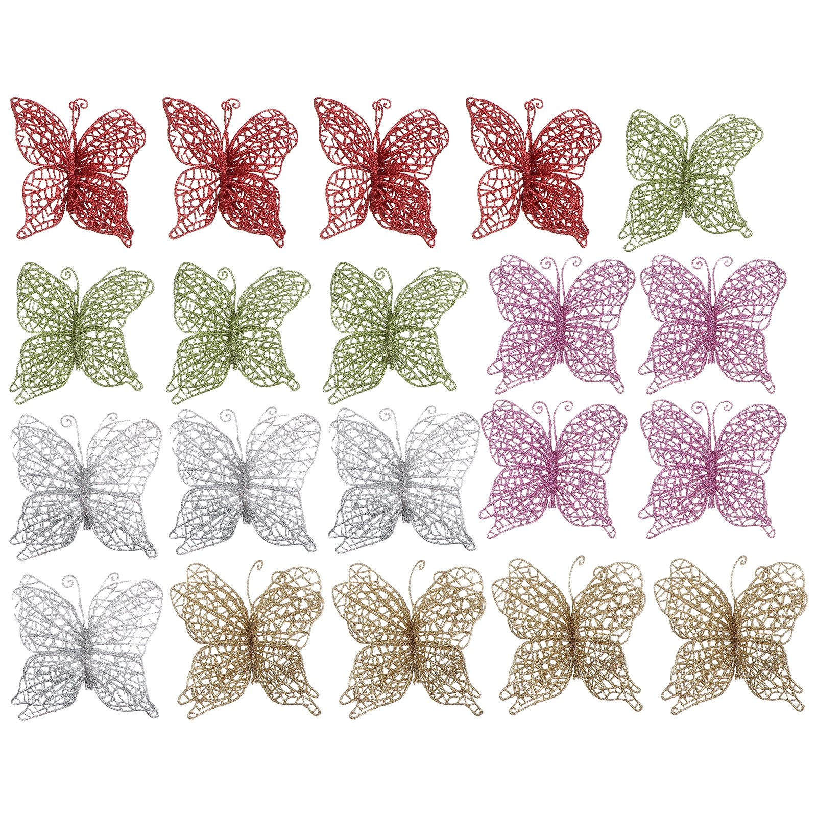 20 Pcs Simulation Butterfly Hanging nament Hollow Design Christmas Pendant Home Decor Accessories Holiday Party
20 Pcs Simulation Butterfly Hanging nament Hollow Design Christmas Pendant Home Decor Accessories Holiday Party