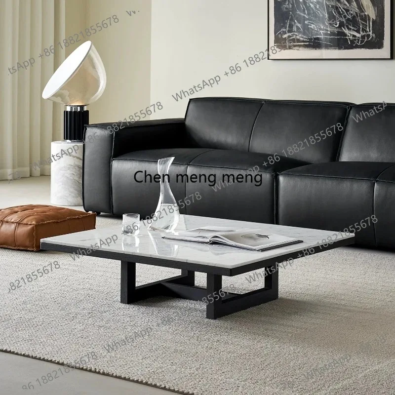 Marble North American imported oak square coffee table living room household black solid wood simple tea table
Marble North American imported oak square coffee table living room household black solid wood simple tea table