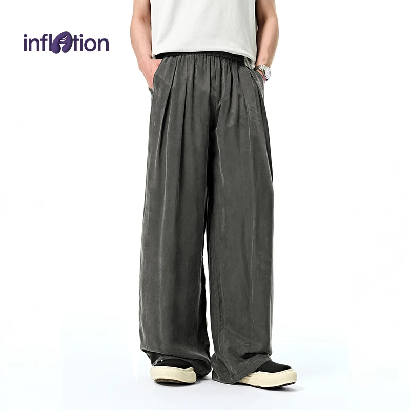 Инфляция, мужские охлаждающие воздушные брюки, широкие брюки из ледяного шелка, летняя дышащая уличная одежда, повседневная
Инфляция, мужские охлаждающие воздушные брюки, широкие брюки из ледяного шелка, летняя дышащая уличная одежда, повседневная