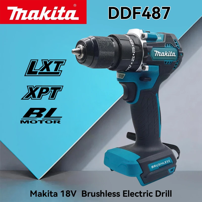 Makita DDF487 Brushless 10mm 2-Speed Drill Driver High Torque Cordless Power Tool for Household DIY Woodworking Metal Drilling
Makita DDF487 Brushless 10mm 2-Speed Drill Driver High Torque Cordless Power Tool for Household DIY Woodworking Metal Drilling