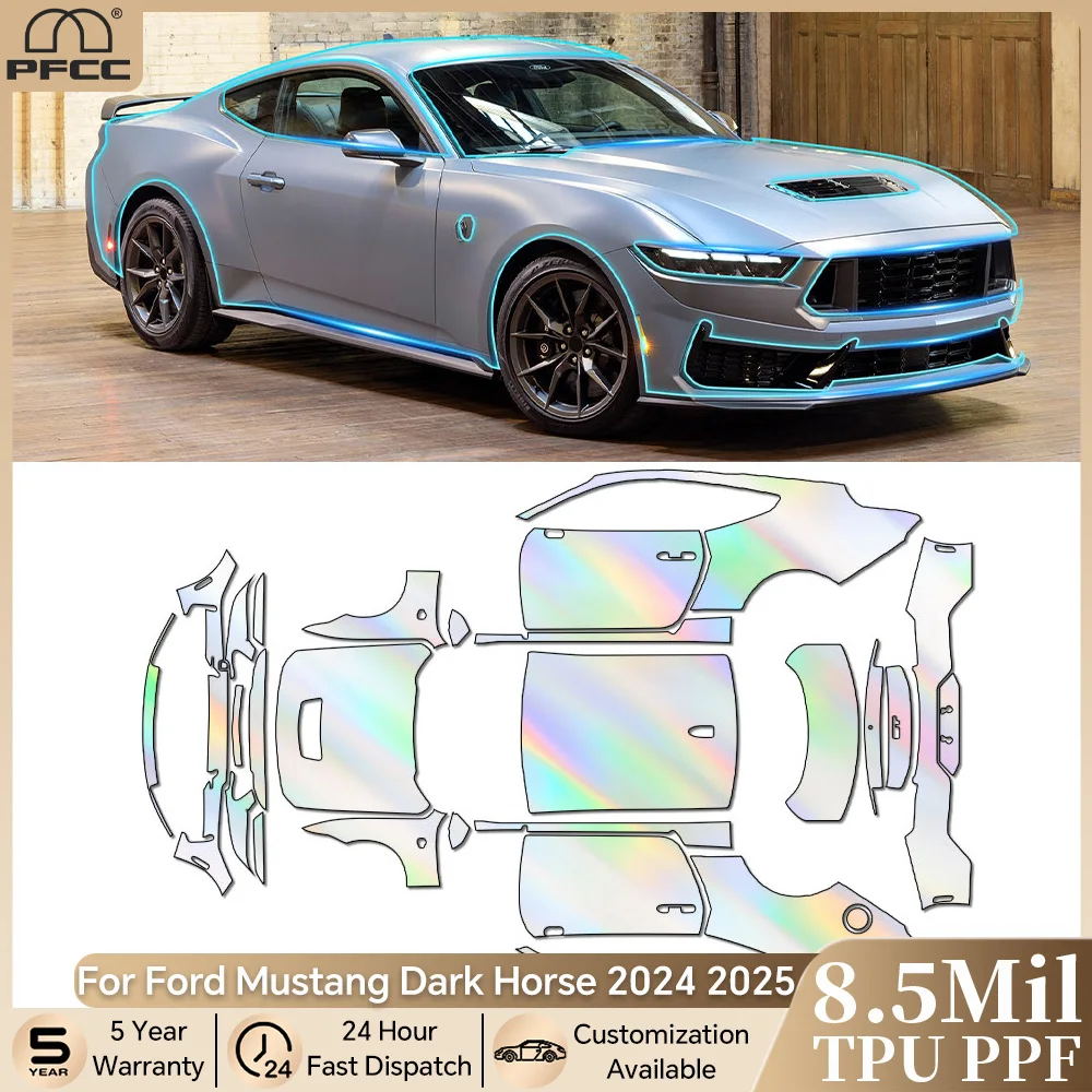 For Ford Mustang Dark Horse 2024 2025 Pre-cut PPF Bra 8.5Mil TPU Paint Protection Film Car Body Anti-Scratch Clear Kit Resistant
For Ford Mustang Dark Horse 2024 2025 Pre-cut PPF Bra 8.5Mil TPU Paint Protection Film Car Body Anti-Scratch Clear Kit Resistant