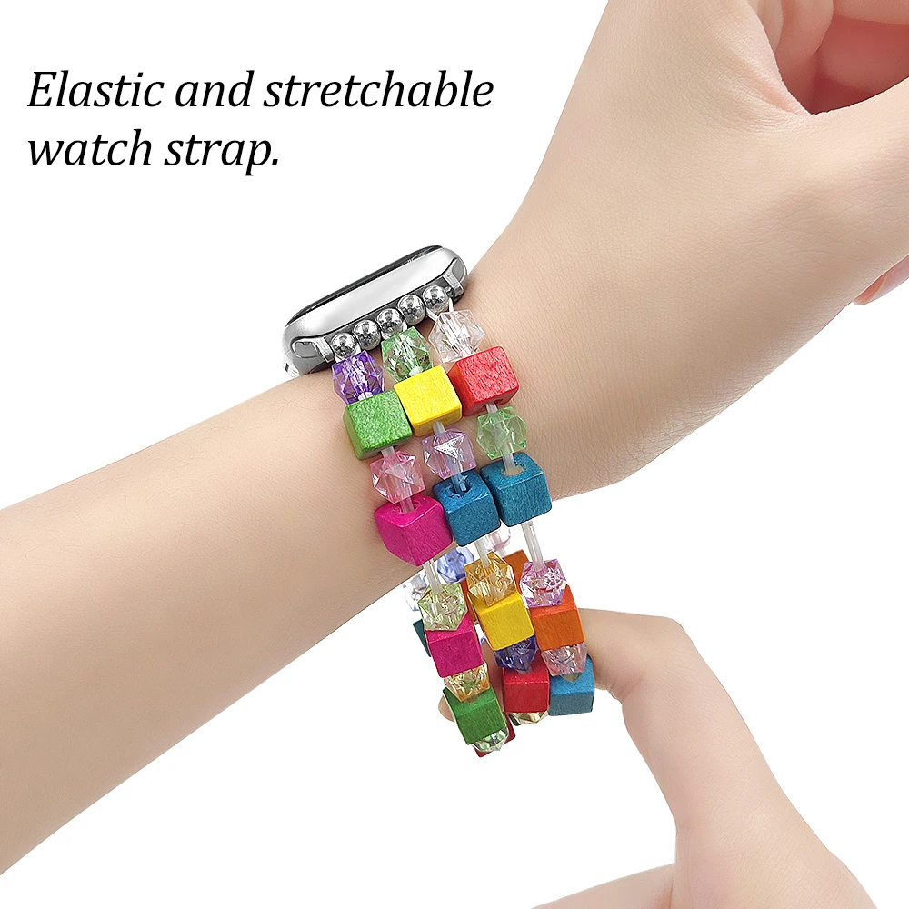 girls women New Sunshine Colorful Crystal Apple Watch Strap Boho Style Fashion Elastic Sliding Apple Watch Strap band bracelet
girls women New Sunshine Colorful Crystal Apple Watch Strap Boho Style Fashion Elastic Sliding Apple Watch Strap band bracelet