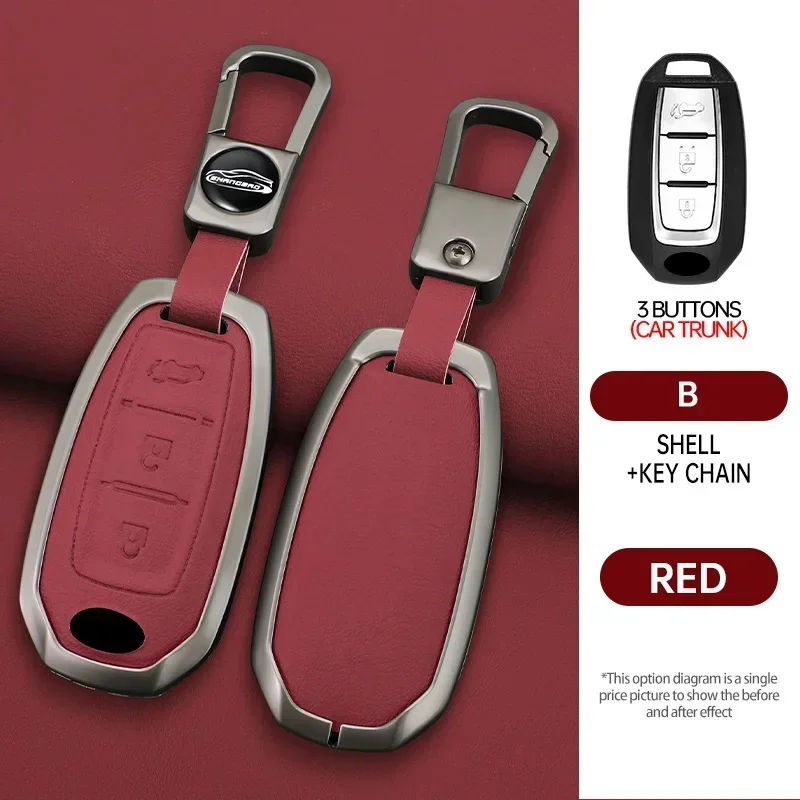 Leather Metal Key Case Cover Shell For Infiniti Q50 Q60 Q70 QX50 QX60 QX70 G25 EX FX JX35 FX25 FX35 EX35 FX37 JX35 Auto Parts
Leather Metal Key Case Cover Shell For Infiniti Q50 Q60 Q70 QX50 QX60 QX70 G25 EX FX JX35 FX25 FX35 EX35 FX37 JX35 Auto Parts