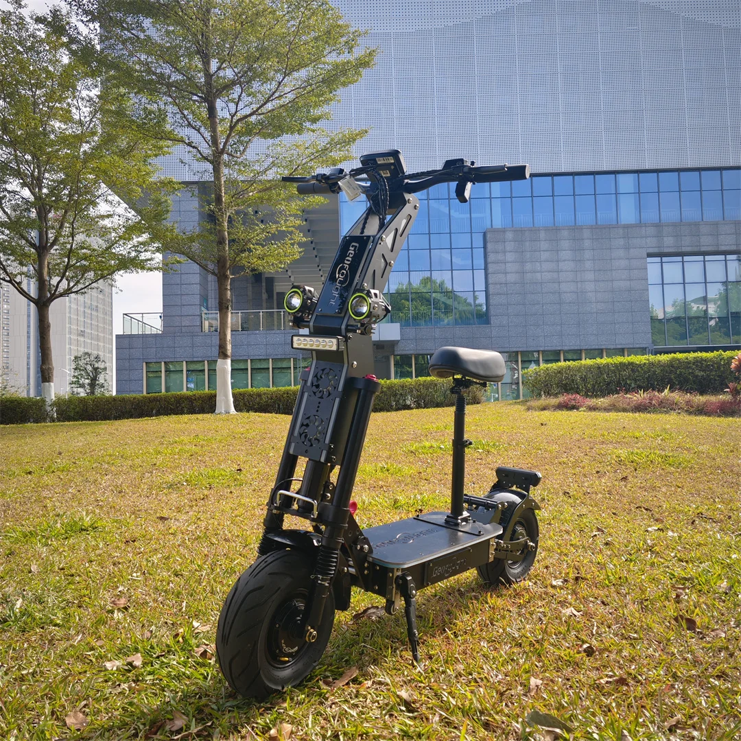 Most Popular 72V 10000W 15000Watts App Control Stand Up Electric Scooter 100KMH 60-70MPH Fast Speed E Scooters with RGB Lights
Most Popular 72V 10000W 15000Watts App Control Stand Up Electric Scooter 100KMH 60-70MPH Fast Speed E Scooters with RGB Lights