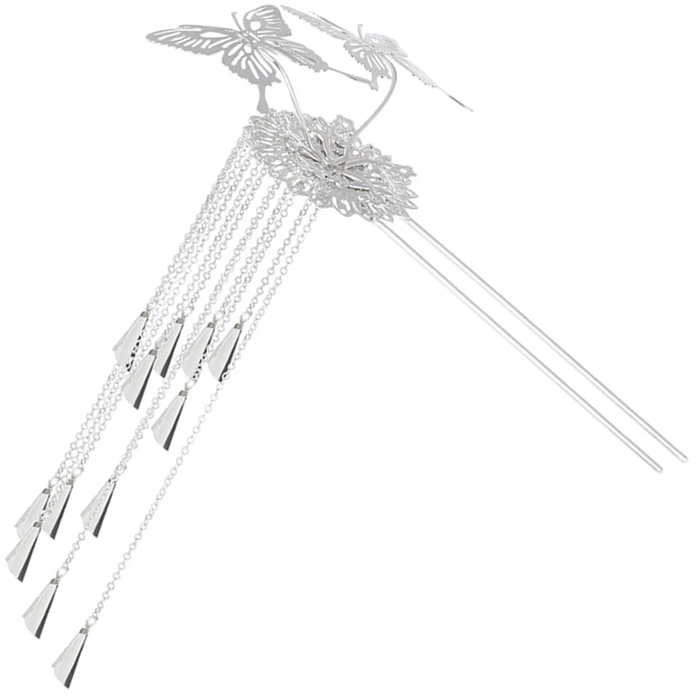 Butterfly Tassel Hairpin Chinese Hair Chopsticks Accessories for Buns Lightweight cosplay birthdays hair stick ornament simple
Butterfly Tassel Hairpin Chinese Hair Chopsticks Accessories for Buns Lightweight cosplay birthdays hair stick ornament simple