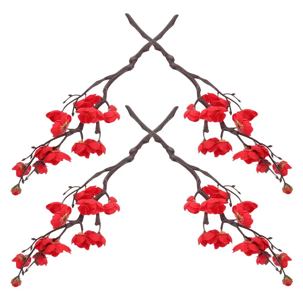4 Pcs Plum Blossom Bouquet Artificial Flowers Cherry Chestnut Imitation Decorative Branches Home Wedding Silk Flower
4 Pcs Plum Blossom Bouquet Artificial Flowers Cherry Chestnut Imitation Decorative Branches Home Wedding Silk Flower
