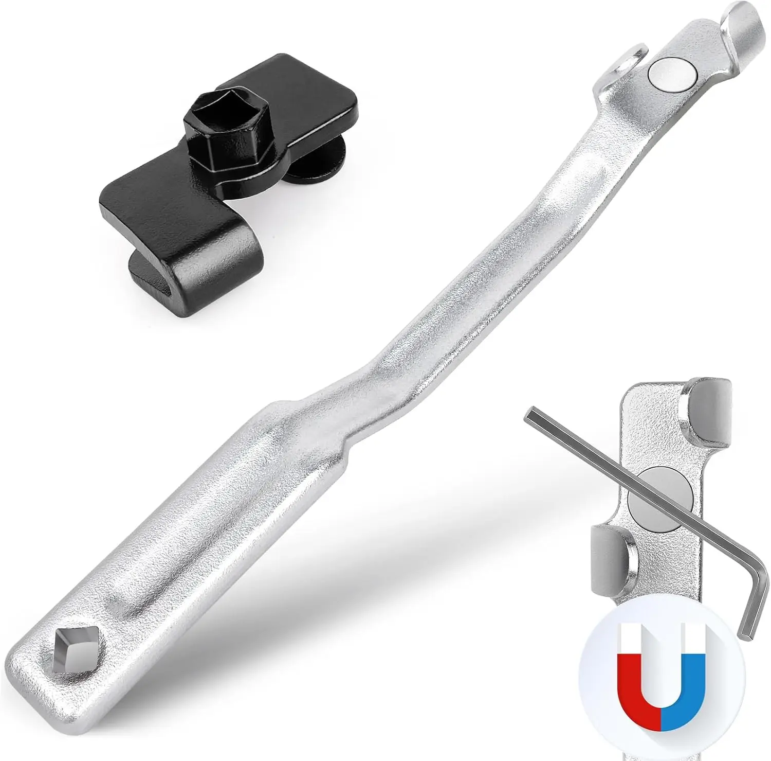 UPGRADED Wrench Extender with Magnet - 1/2' Drive, 21mm Offset, Universal Torque Adapter for Automotive & Garage Repair
UPGRADED Wrench Extender with Magnet - 1/2' Drive, 21mm Offset, Universal Torque Adapter for Automotive & Garage Repair