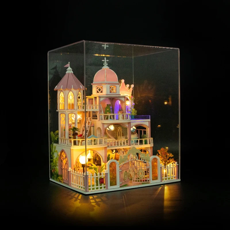 OUZEY Wooden DIY Windsor Castle Villa Miniature Model Kits with Furniture LED Lights Dollhouse Big Villa Friends Birthday Gifts
OUZEY Wooden DIY Windsor Castle Villa Miniature Model Kits with Furniture LED Lights Dollhouse Big Villa Friends Birthday Gifts