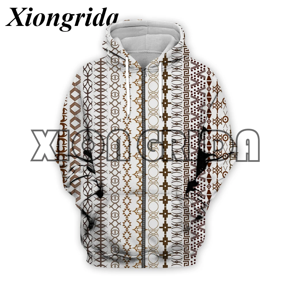 Ethnic Style Pattern Men's Zip Hoodies African Dashiki Geometry 3D Print Hood Casual Hooded Harajuku Jacket Top Coat Male
Ethnic Style Pattern Men's Zip Hoodies African Dashiki Geometry 3D Print Hood Casual Hooded Harajuku Jacket Top Coat Male