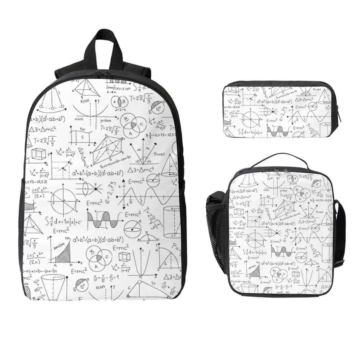 Mathematics Formulas Math Numbers Backpack Student BookBag School Bag Laptop Shoulder Bags 3ps Insulated Lunch Bag Pencil Case
Mathematics Formulas Math Numbers Backpack Student BookBag School Bag Laptop Shoulder Bags 3ps Insulated Lunch Bag Pencil Case