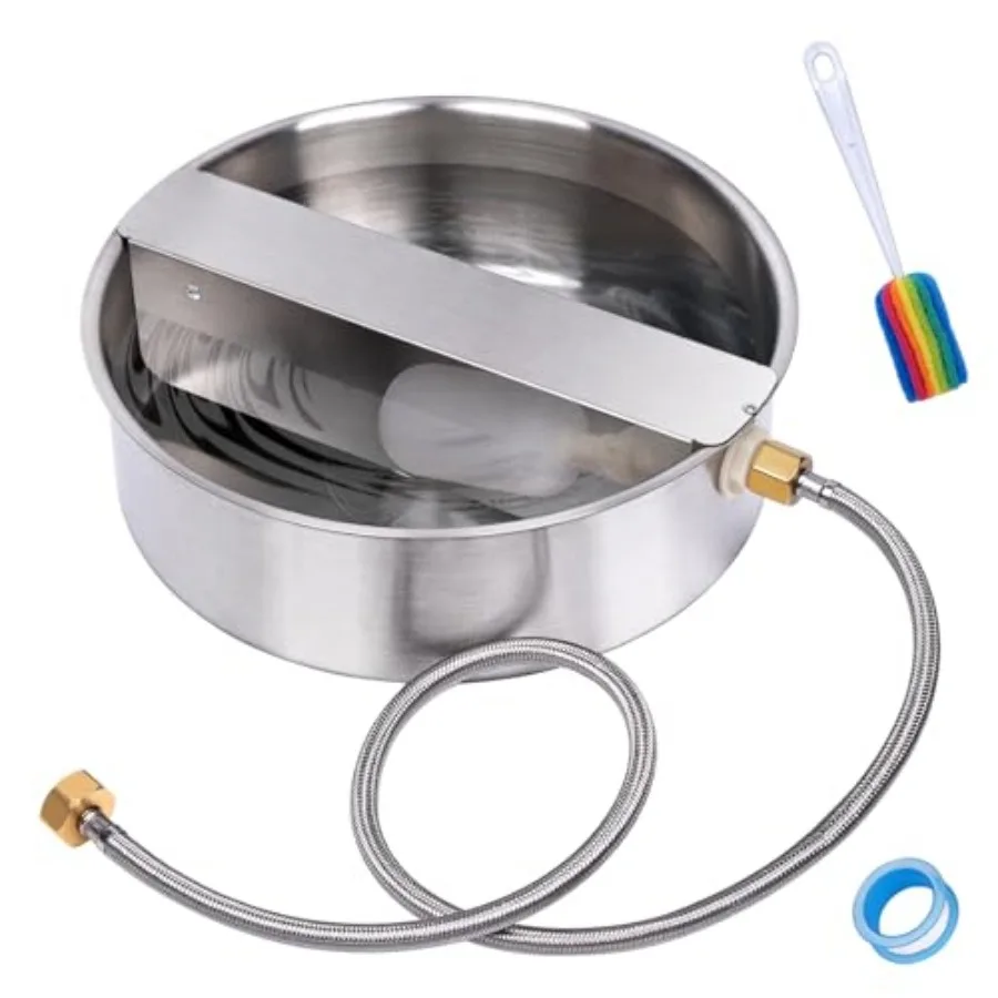 Automatic Dog Water Bowl Dispenser Large Breed Outdoor Pet Water Fountain with Float Valve 6.5L Heavy-Duty Stainless Steel Auto
Automatic Dog Water Bowl Dispenser Large Breed Outdoor Pet Water Fountain with Float Valve 6.5L Heavy-Duty Stainless Steel Auto