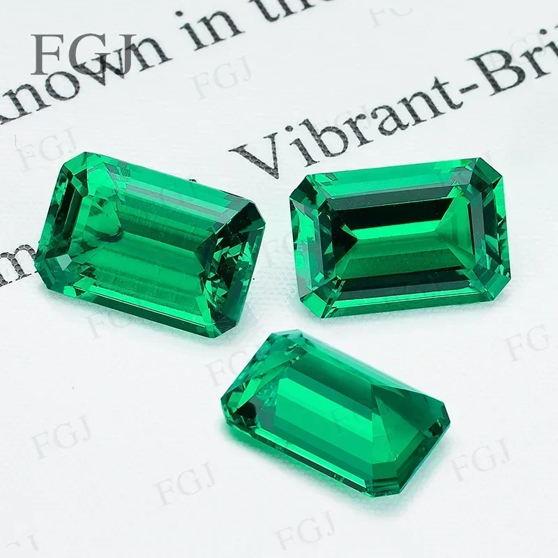 Hot Sale Lab Grown Colombia Emerald Cut Gemstone Green Beads For Women Jewelry Making Materials Selectable AGL Certificate DIY
Hot Sale Lab Grown Colombia Emerald Cut Gemstone Green Beads For Women Jewelry Making Materials Selectable AGL Certificate DIY