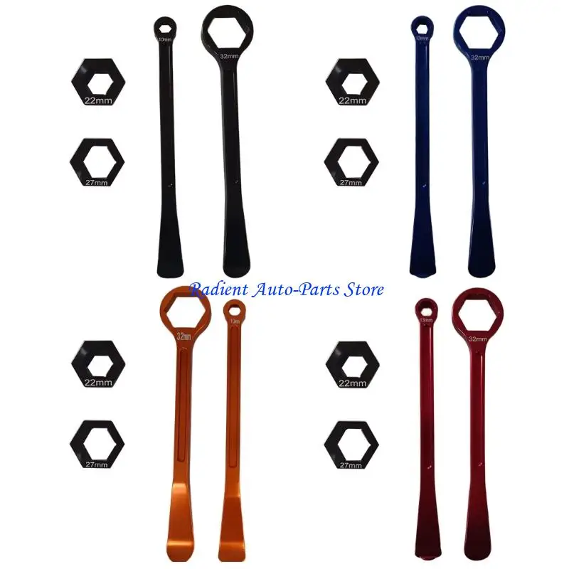 T3EF Aluminum Tire Lever Wrench Tool Set Motorcycle Tire Change 13/22/27/32mm Universal Motorbike Tyre Installation Tool
T3EF Aluminum Tire Lever Wrench Tool Set Motorcycle Tire Change 13/22/27/32mm Universal Motorbike Tyre Installation Tool