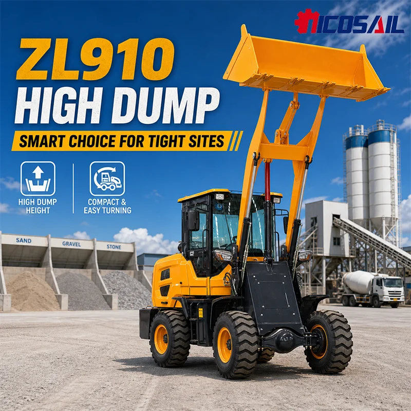 Custom Nicosail Mini Diesel Wheel Loader 42kW Compact Front Loader 1000kg Bucket Loader for Construction Projects
Custom Nicosail Mini Diesel Wheel Loader 42kW Compact Front Loader 1000kg Bucket Loader for Construction Projects