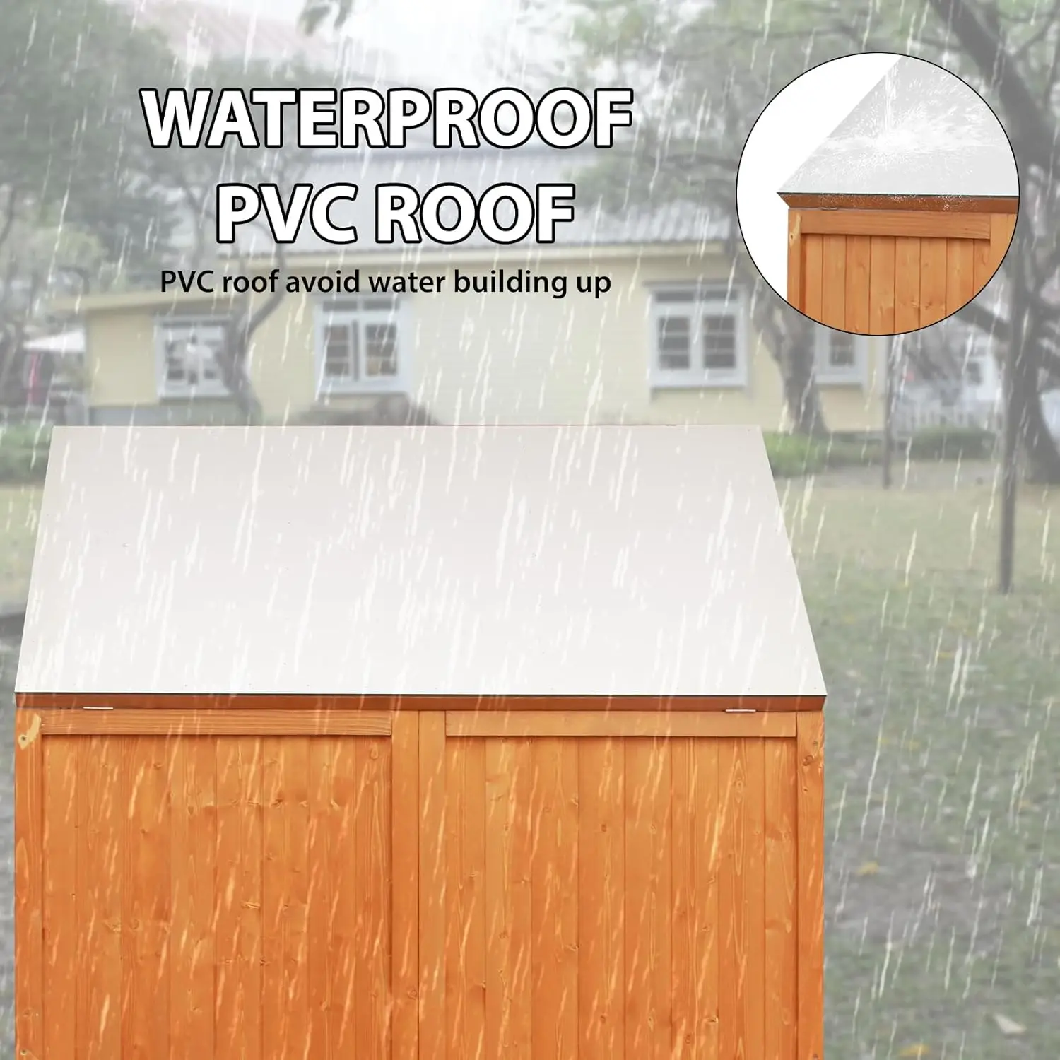 30 cu ft Outdoor Storage Shed, Wooden Trash Can Cabinet with Removable Wheels & Lockable Door for Patio, Garden, Garage
30 cu ft Outdoor Storage Shed, Wooden Trash Can Cabinet with Removable Wheels & Lockable Door for Patio, Garden, Garage