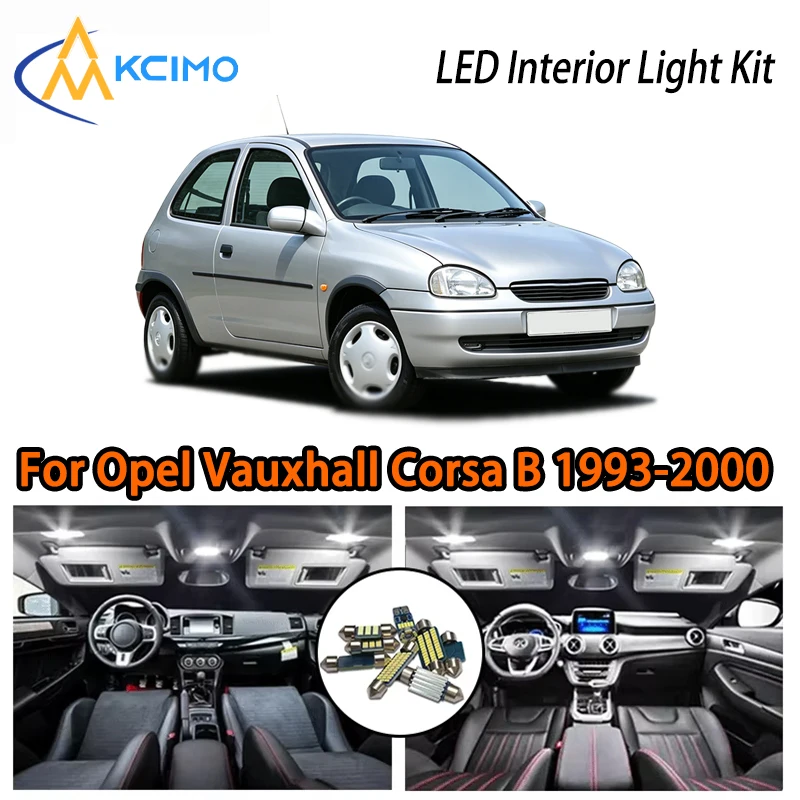 Premium LED Interior Lights For Opel Vauxhall Corsa B 1993-2000, White Ice Blue Two Colors Choice Ambient
Premium LED Interior Lights For Opel Vauxhall Corsa B 1993-2000, White Ice Blue Two Colors Choice Ambient