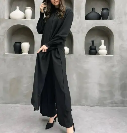 Women's clothing 2025 new fashion multi button long sleeved open collar shirt casual straight leg pants two-piece set
Women's clothing 2025 new fashion multi button long sleeved open collar shirt casual straight leg pants two-piece set