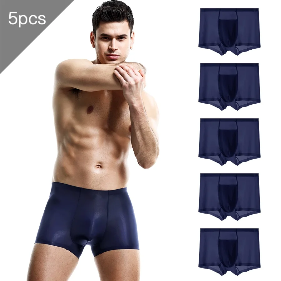 5PCSMen's underwear, men's briefs, ice thread seamless, four-cornered shorts, trendy and individual style, breathable, thin unde
5PCSMen's underwear, men's briefs, ice thread seamless, four-cornered shorts, trendy and individual style, breathable, thin unde