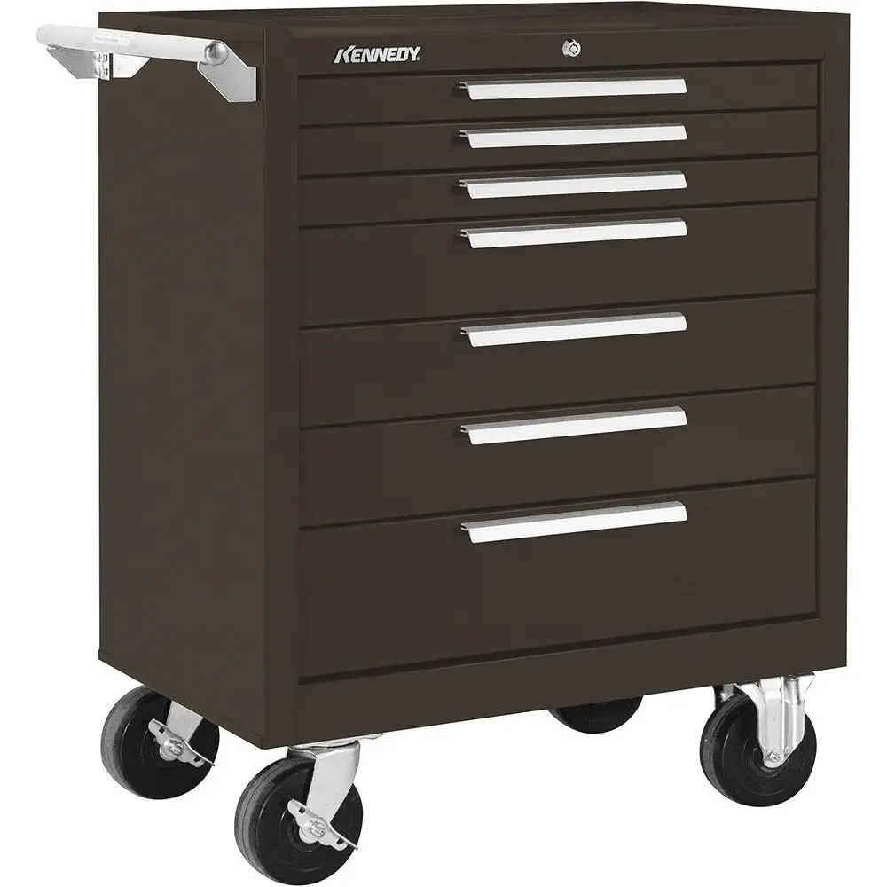 7-Drawer Roller Tool Cabinet with Chest, Brown Wrinkle Finish, Wheels & Ball-Bearing Slides
7-Drawer Roller Tool Cabinet with Chest, Brown Wrinkle Finish, Wheels & Ball-Bearing Slides