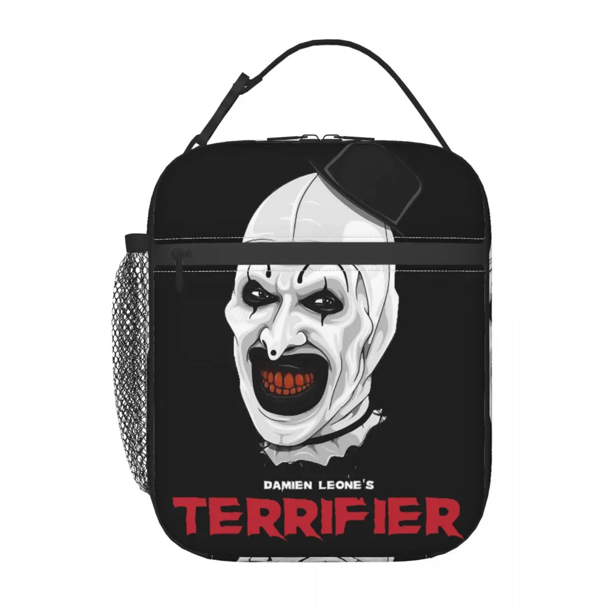 Custom T-Terrifiers Insulated Lunch Bag for Horror Movie Cooler Thermal Food Lunch Box Kids School Children Resuable Tote Bags
Custom T-Terrifiers Insulated Lunch Bag for Horror Movie Cooler Thermal Food Lunch Box Kids School Children Resuable Tote Bags