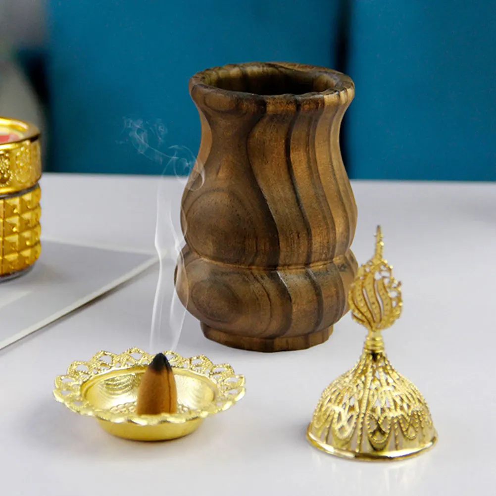 Aromatherapy Incense Burner Wood Holder Stick Base Desktop Tray Decorative Censer Home Burner Bedroom Study Office Sauna Wooden 
Aromatherapy Incense Burner Wood Holder Stick Base Desktop Tray Decorative Censer Home Burner Bedroom Study Office Sauna Wooden