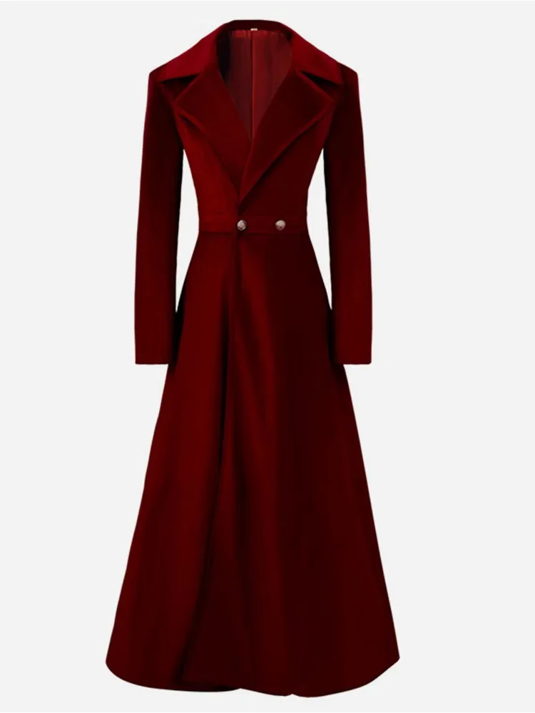 New Long Windbreaker Women's Knee-length To Ankle 2024 Autumn and Winter Fashionable New Temperament Women's Velvet Coat
New Long Windbreaker Women's Knee-length To Ankle 2024 Autumn and Winter Fashionable New Temperament Women's Velvet Coat