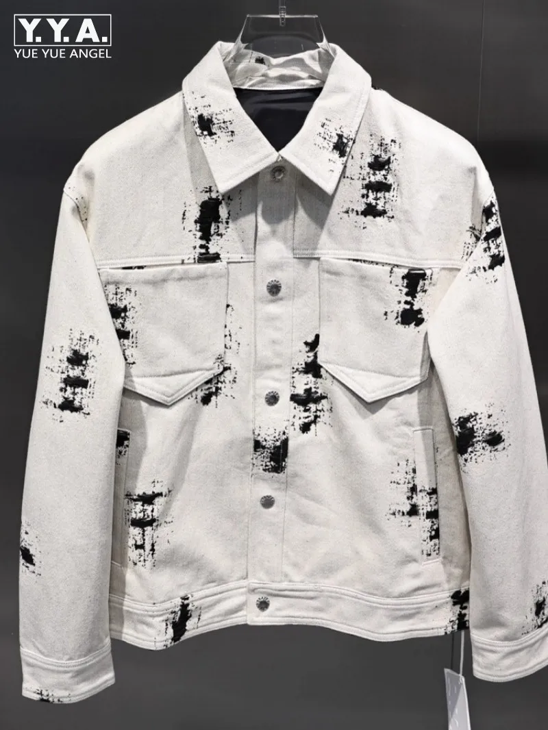 Autumn Mens Printed Denim Jacket Loose Fit Single Breasted Casual Cowboy Outwear Coat Fashion Designer Streetwear Male Jackets
Autumn Mens Printed Denim Jacket Loose Fit Single Breasted Casual Cowboy Outwear Coat Fashion Designer Streetwear Male Jackets