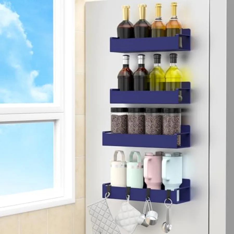 Magnetic Spice Rack Organizer for Refrigerator and Oven, Fridge Organizers and Storage for Kitchen
Magnetic Spice Rack Organizer for Refrigerator and Oven, Fridge Organizers and Storage for Kitchen