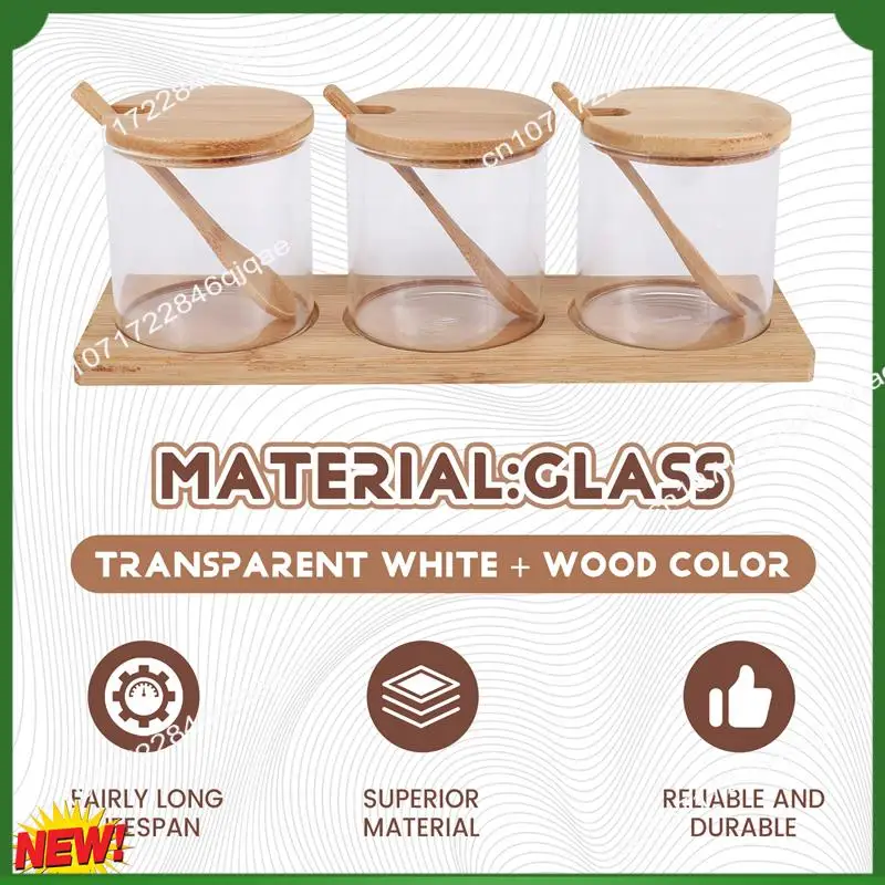 A48I Condiment Jars With Lids And Spoons, Set Of 3 Spice Jars Kitchen Transparent Condiment Salt Pepper Storage Containers
A48I Condiment Jars With Lids And Spoons, Set Of 3 Spice Jars Kitchen Transparent Condiment Salt Pepper Storage Containers