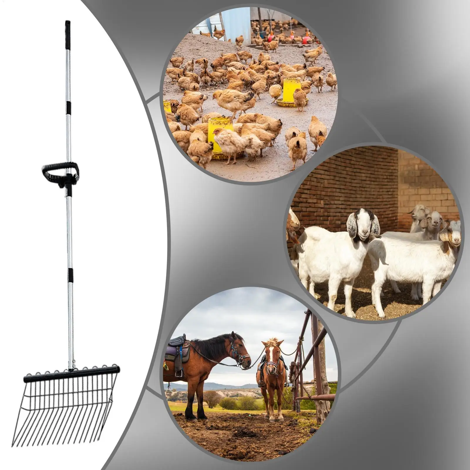 Adjustable Leaf Rake Garden Camping Rake with Long Handle Cultivator Gardening Tools for Shrub Flower Bed
Adjustable Leaf Rake Garden Camping Rake with Long Handle Cultivator Gardening Tools for Shrub Flower Bed