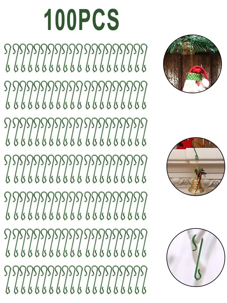 100Pcs Christmas Hooks S Shaped Decorations Couple Christmas Tree Fireplace Metal Hanger For Home Xmas Party Decor Supplies
100Pcs Christmas Hooks S Shaped Decorations Couple Christmas Tree Fireplace Metal Hanger For Home Xmas Party Decor Supplies
