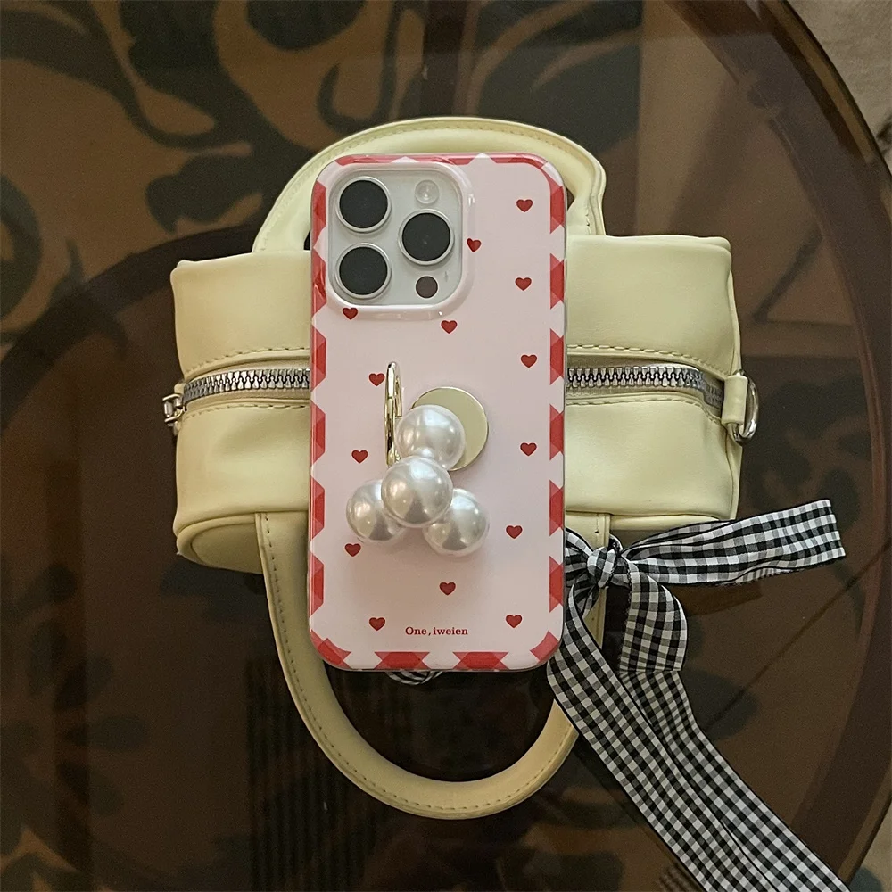 Fashion Korean ins small love phone case for iPhone 13 14 15 16 promax 16 cover with ring stand cute protection shockproof cover
Fashion Korean ins small love phone case for iPhone 13 14 15 16 promax 16 cover with ring stand cute protection shockproof cover