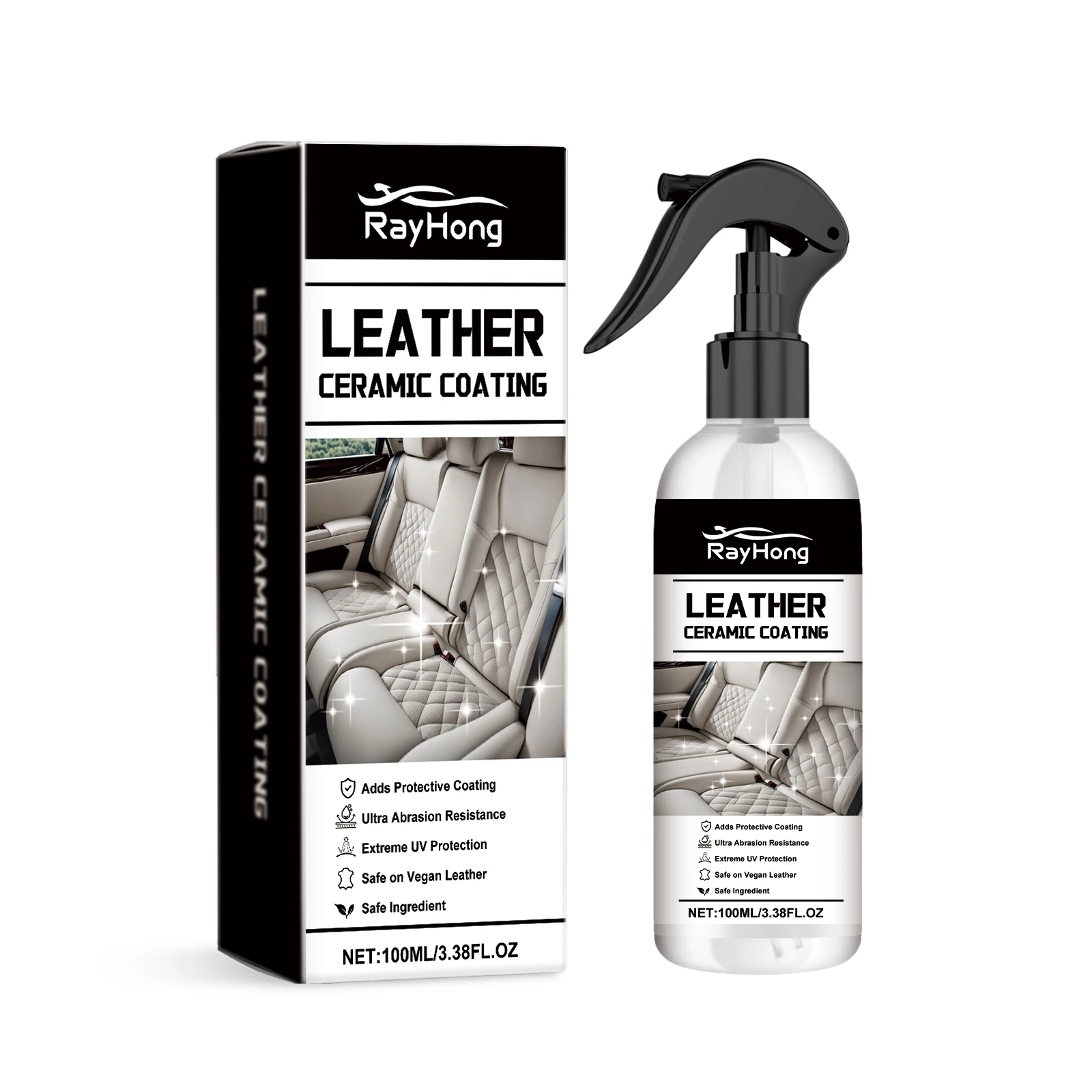 Automotive Leather Ceramic Coating Spray, Leather Refurbishment Decontamination Brightening Maintenance Cleaning And Polishing Spray
Automotive Leather Ceramic Coating Spray, Leather Refurbishment Decontamination Brightening Maintenance Cleaning And Polishing Spray
