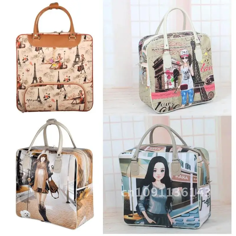 2019 New Waterproof Women Travel Bag PU Leather Women Tote Lady Luggage Bag Bag Travel Duffel Cartoon Bag PT974 Print
2019 New Waterproof Women Travel Bag PU Leather Women Tote Lady Luggage Bag Bag Travel Duffel Cartoon Bag PT974 Print