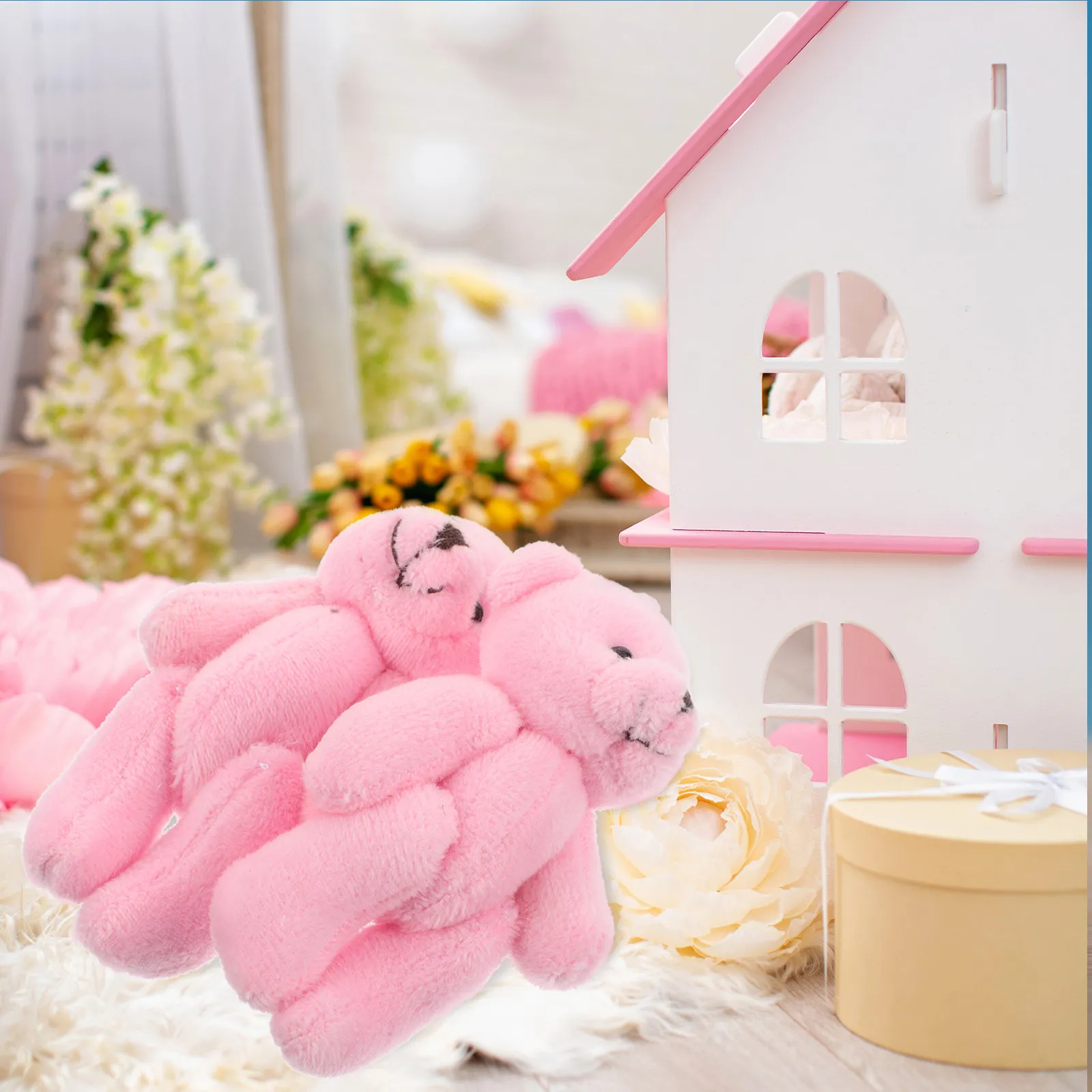 2Pcs Tiny Bear Dollhouse Accessories Adorable Mini Bears for Pretend Play Imagination Boosting Display Wedding
2Pcs Tiny Bear Dollhouse Accessories Adorable Mini Bears for Pretend Play Imagination Boosting Display Wedding