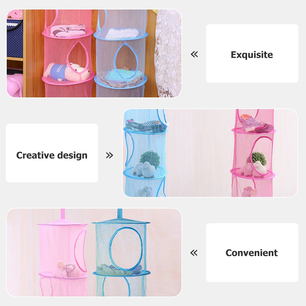 Hanging Storage Cage Laundry Basket Dormitory Bed Wardrobe Baby Toy Bags Clothes Organizer Multi-layer Large Capacity Polyester
Hanging Storage Cage Laundry Basket Dormitory Bed Wardrobe Baby Toy Bags Clothes Organizer Multi-layer Large Capacity Polyester