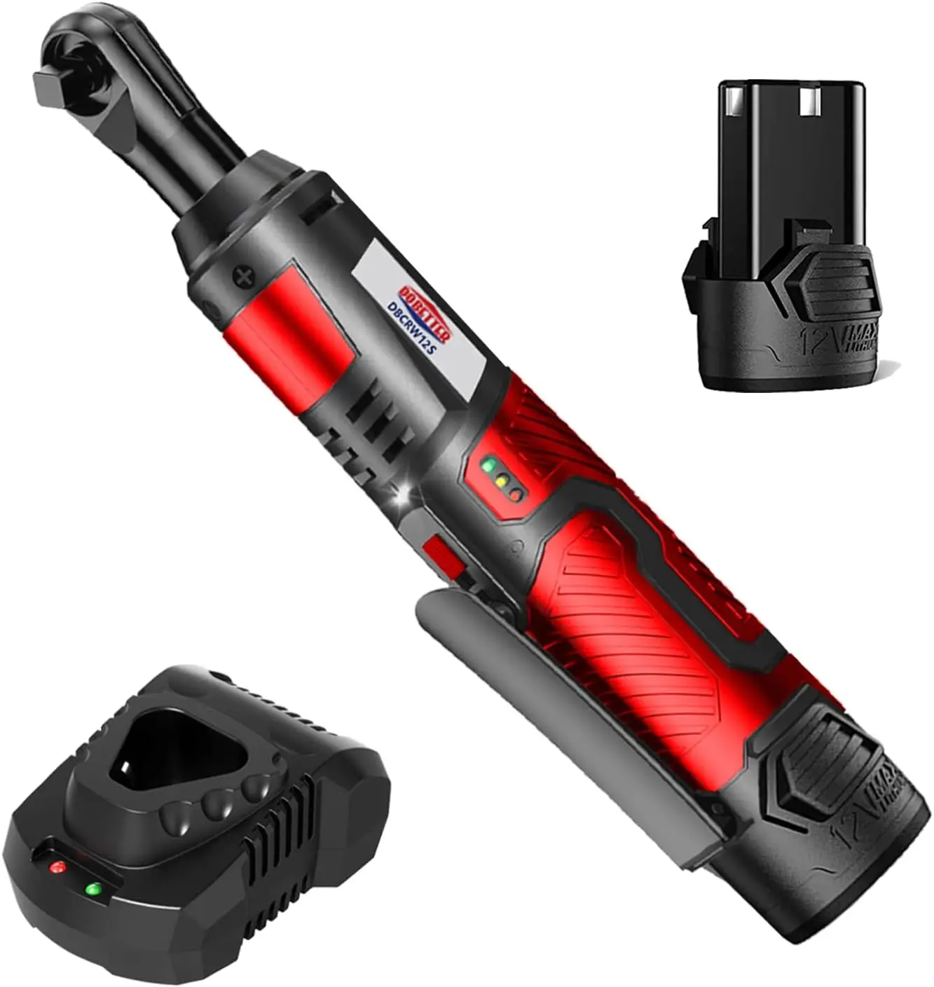 3/8 Electric Ratchet Wrench, 55 N·m Power Tool with 2 Ah Battery and Quick Charger - Cordless Design for Easy Use
3/8 Electric Ratchet Wrench, 55 N·m Power Tool with 2 Ah Battery and Quick Charger - Cordless Design for Easy Use