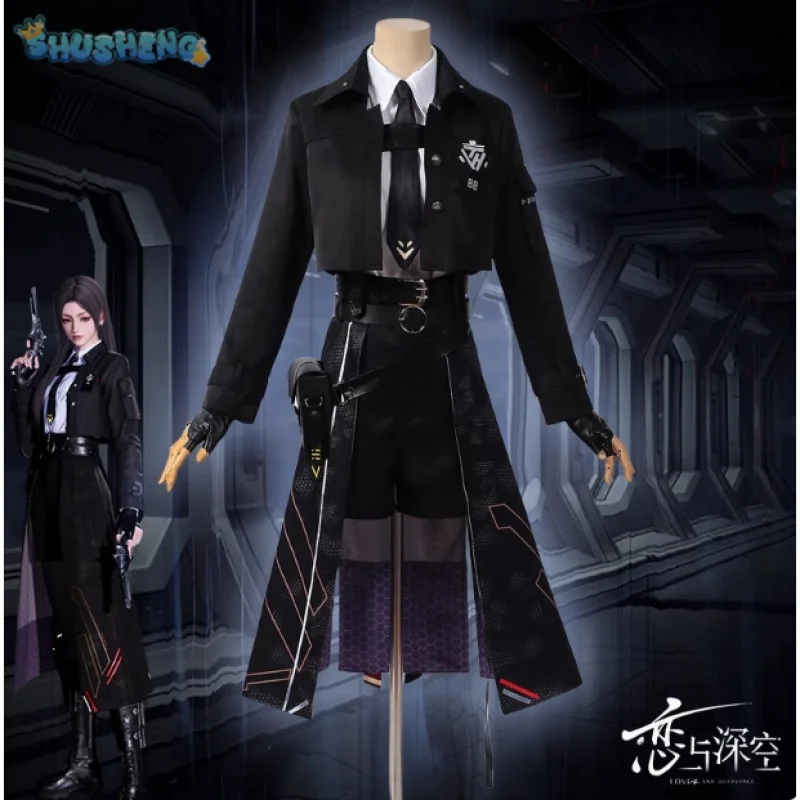 Love and Deepspace Heroine Cosplay Costume Halloween combat suit including gloves outerwear shirt tie men women handsome set
Love and Deepspace Heroine Cosplay Costume Halloween combat suit including gloves outerwear shirt tie men women handsome set