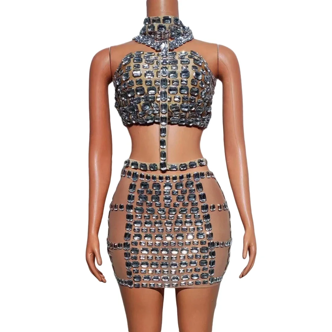 2025 New Year Women Luxury Crystals Rhinestone Sparkly 2 Pcs Set Top Skirts Party Birthday Stage Performance Costume
2025 New Year Women Luxury Crystals Rhinestone Sparkly 2 Pcs Set Top Skirts Party Birthday Stage Performance Costume