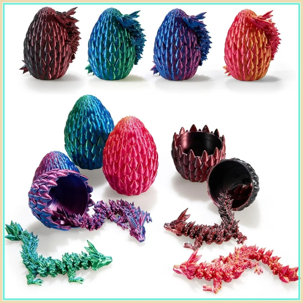 3D Printed Dragon Egg with Surprise Inside, Prefilled Easter Basket Stuffers for Kids
3D Printed Dragon Egg with Surprise Inside, Prefilled Easter Basket Stuffers for Kids