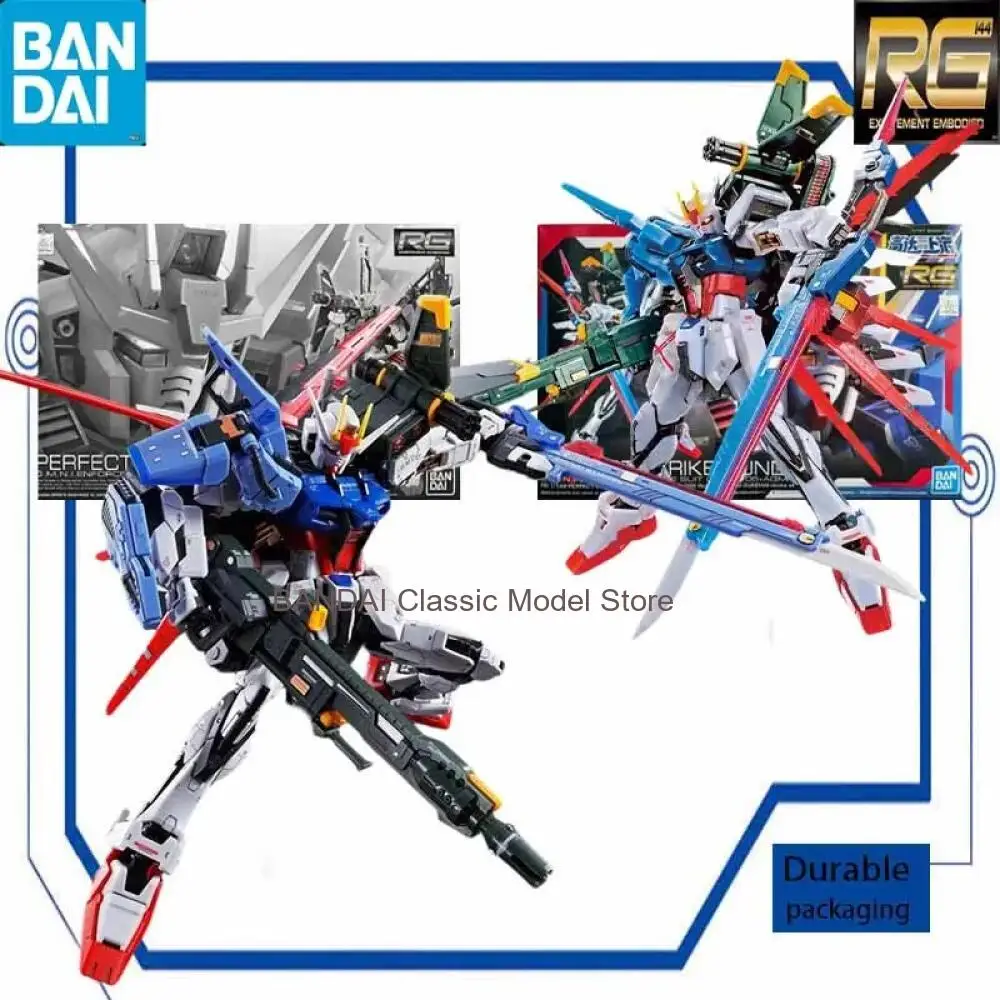 Bandai RG 1/144 Perfect Strike Gundam Assembly Model Kit Mobile Suit Gundam SEED Action Figure Toy Gift Ship with foam box
Bandai RG 1/144 Perfect Strike Gundam Assembly Model Kit Mobile Suit Gundam SEED Action Figure Toy Gift Ship with foam box