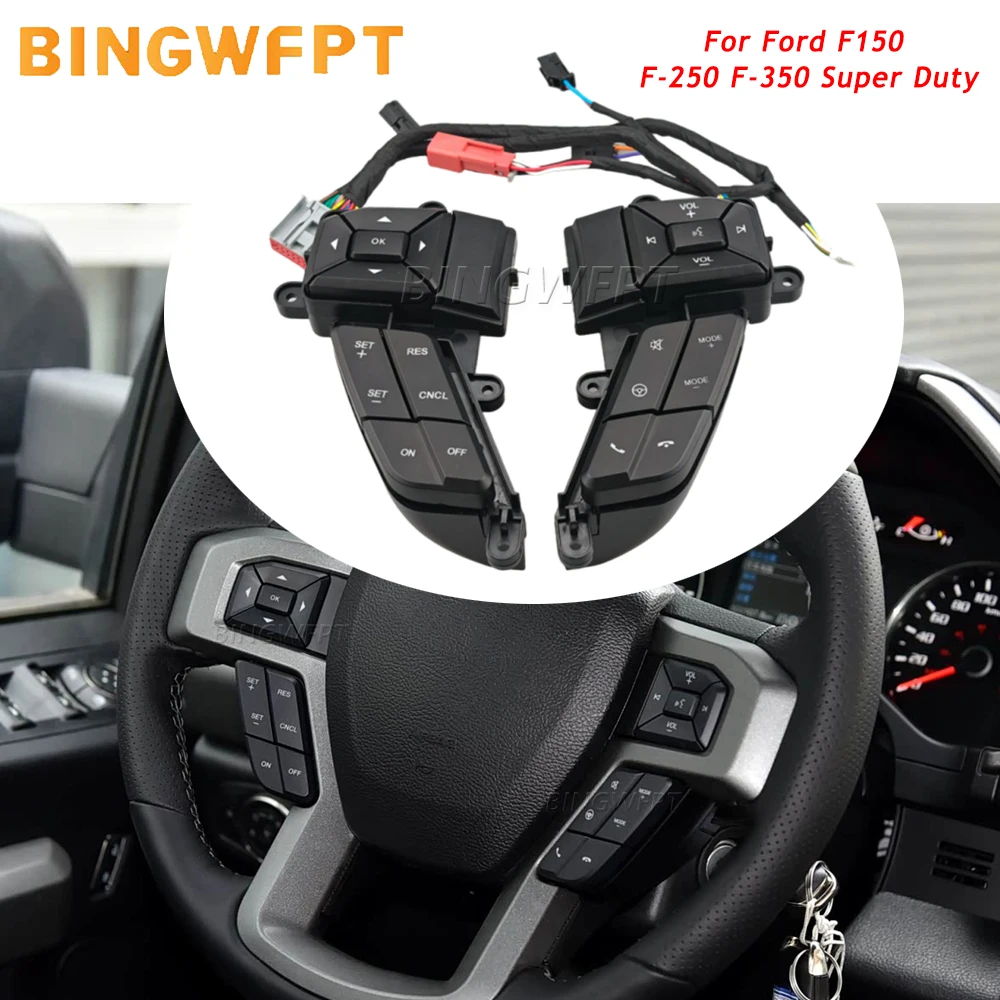 High Quality Steering Wheel Cruise Volume Control Buttons For Ford F150 2015 2016 2017 2018 F250 F350 Super Duty 2015-2019
High Quality Steering Wheel Cruise Volume Control Buttons For Ford F150 2015 2016 2017 2018 F250 F350 Super Duty 2015-2019