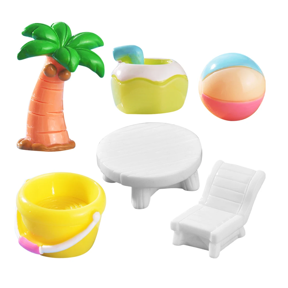 6 Pcs Micro Landscape Beach Decoration Accessories Realistic Resin Design Small Buckets Fairy Garden Ocean Themed Summer
6 Pcs Micro Landscape Beach Decoration Accessories Realistic Resin Design Small Buckets Fairy Garden Ocean Themed Summer
