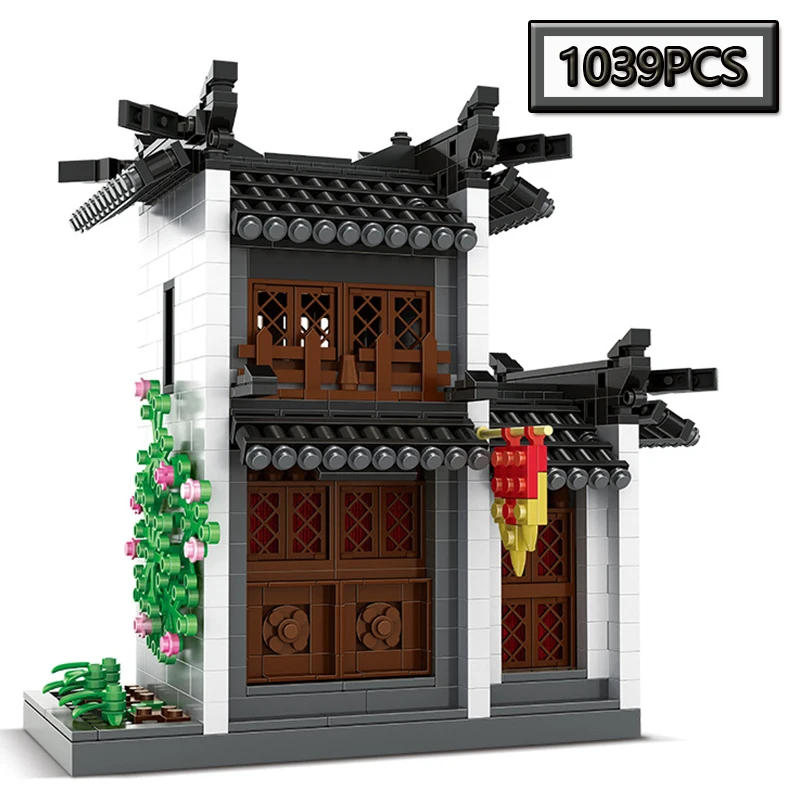 MOC 1039PCS New Chinese Style Courtyard Attic City Street View Architectural Model Building Blocks Children's Puzzle Toys
MOC 1039PCS New Chinese Style Courtyard Attic City Street View Architectural Model Building Blocks Children's Puzzle Toys