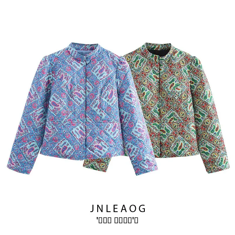 JNLEAOG Faionable Cotton Jaet Women's Casual Floral Design Street Sle Zipper Closure Long Sve round Ne Coat
JNLEAOG Faionable Cotton Jaet Women's Casual Floral Design Street Sle Zipper Closure Long Sve round Ne Coat