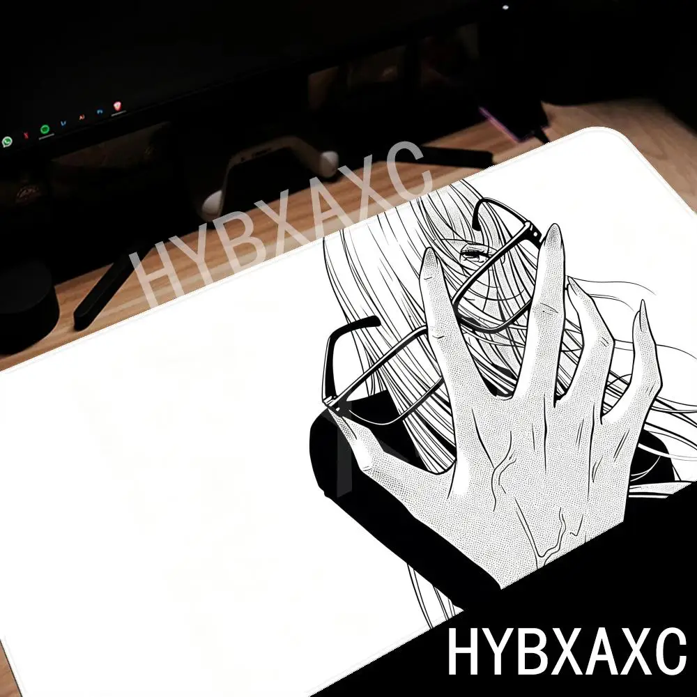 HYBXAXC Black & White Manga Mouse Pad Non-Slip Rubber Desk Mat, Aesthetic Anime Girl with Glasses for Gaming
HYBXAXC Black & White Manga Mouse Pad Non-Slip Rubber Desk Mat, Aesthetic Anime Girl with Glasses for Gaming