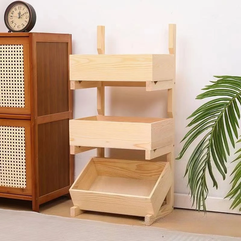 Solid wood fruit and vegetable multi-layer shelf retro style living room dining room vegetable fruit snack storage rack
Solid wood fruit and vegetable multi-layer shelf retro style living room dining room vegetable fruit snack storage rack