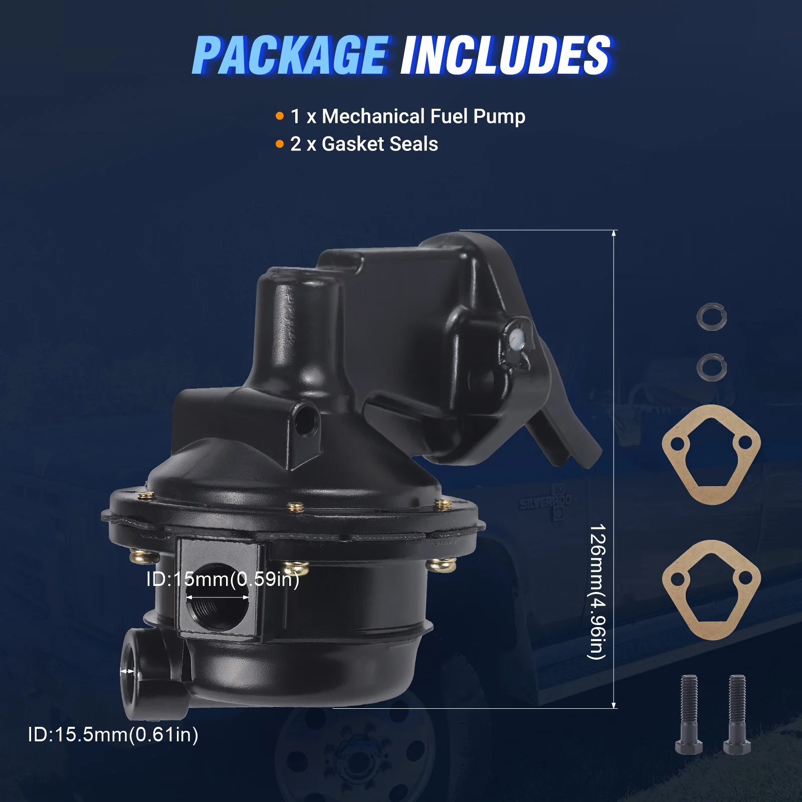 Series Street Mechanical Fuel Pump For Big-Block Chevrolet Chevy 396 402 427 454 502 Car V8 Engine Outlet & Inlet Port 3/8" NPT
Series Street Mechanical Fuel Pump For Big-Block Chevrolet Chevy 396 402 427 454 502 Car V8 Engine Outlet & Inlet Port 3/8" NPT