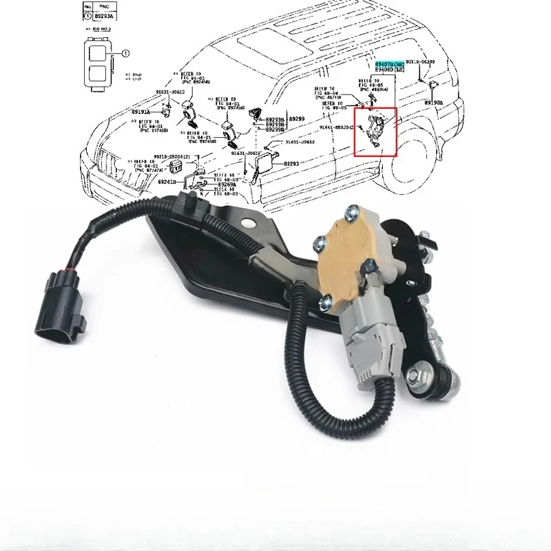 Parts are suitable for 03-09 Overbearing 4000 high-end Prado LC120 rear height control sensor Suspension height sensor
Parts are suitable for 03-09 Overbearing 4000 high-end Prado LC120 rear height control sensor Suspension height sensor